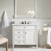 James Martin Vanities - Brittany 36"Single Bathroom Vanity in Bright White - 655 - V36 - BW - Home Luxury USA