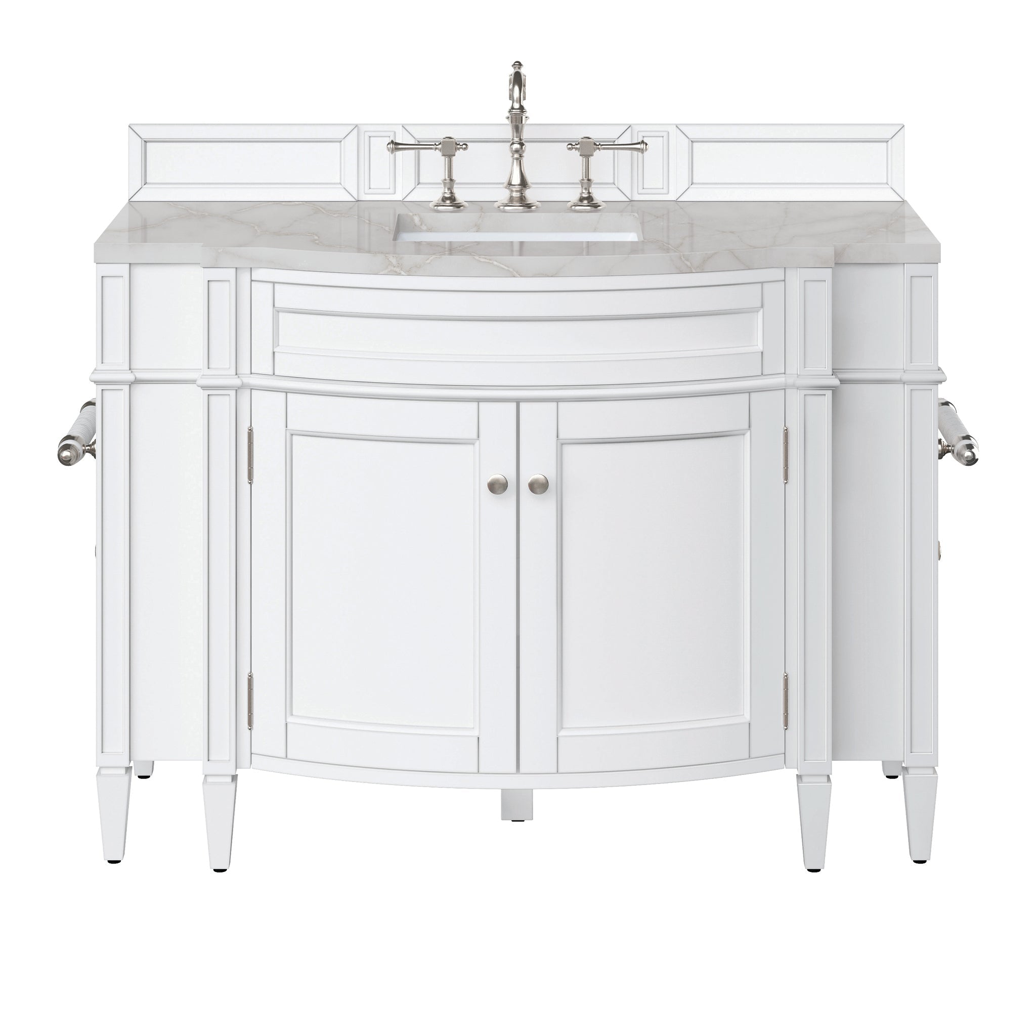 James Martin Vanities - Brittany 46" Single Bathroom Vanity - 655 - V46 - BW - 3VSL - Home Luxury USA