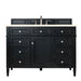 James Martin Vanities - Brittany 48" Single Bathroom Vanity in Black Onyx - 650 - V48 - BKO - 3EMR - Home Luxury USA