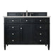 James Martin Vanities - Brittany 48" Single Bathroom Vanity in Black Onyx - 650 - V48 - BKO - 3ESR - Home Luxury USA