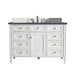 James Martin Vanities - Brittany 48" Single Bathroom Vanity in Bright White - 655 - V48 - BW - 3CSP - Home Luxury USA