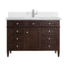 James Martin Vanities - Brittany 48" Single Bathroom Vanity in Burnished Mahogany - 650 - V48 - BNM - 1WZ - Home Luxury USA