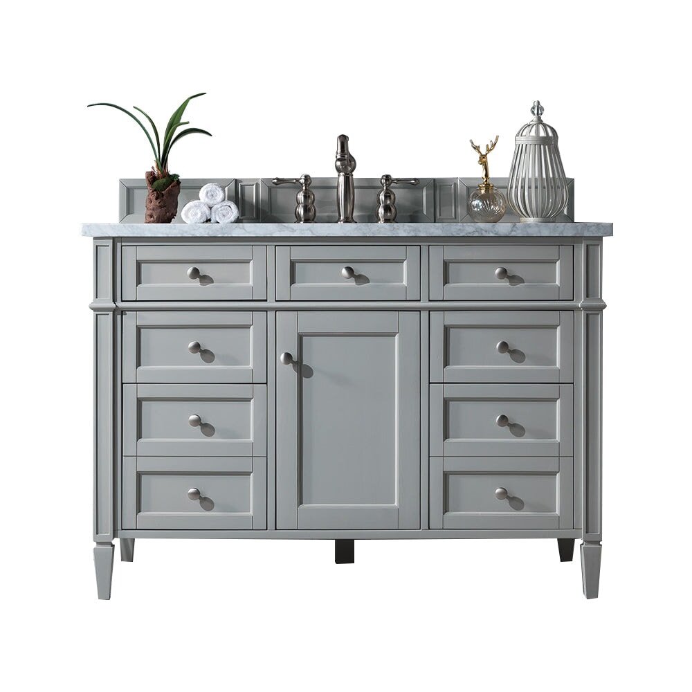 James Martin Vanities - Brittany 48" Single Bathroom Vanity in Urban Gray - 650 - V48 - UGR - 3CAR - Home Luxury USA