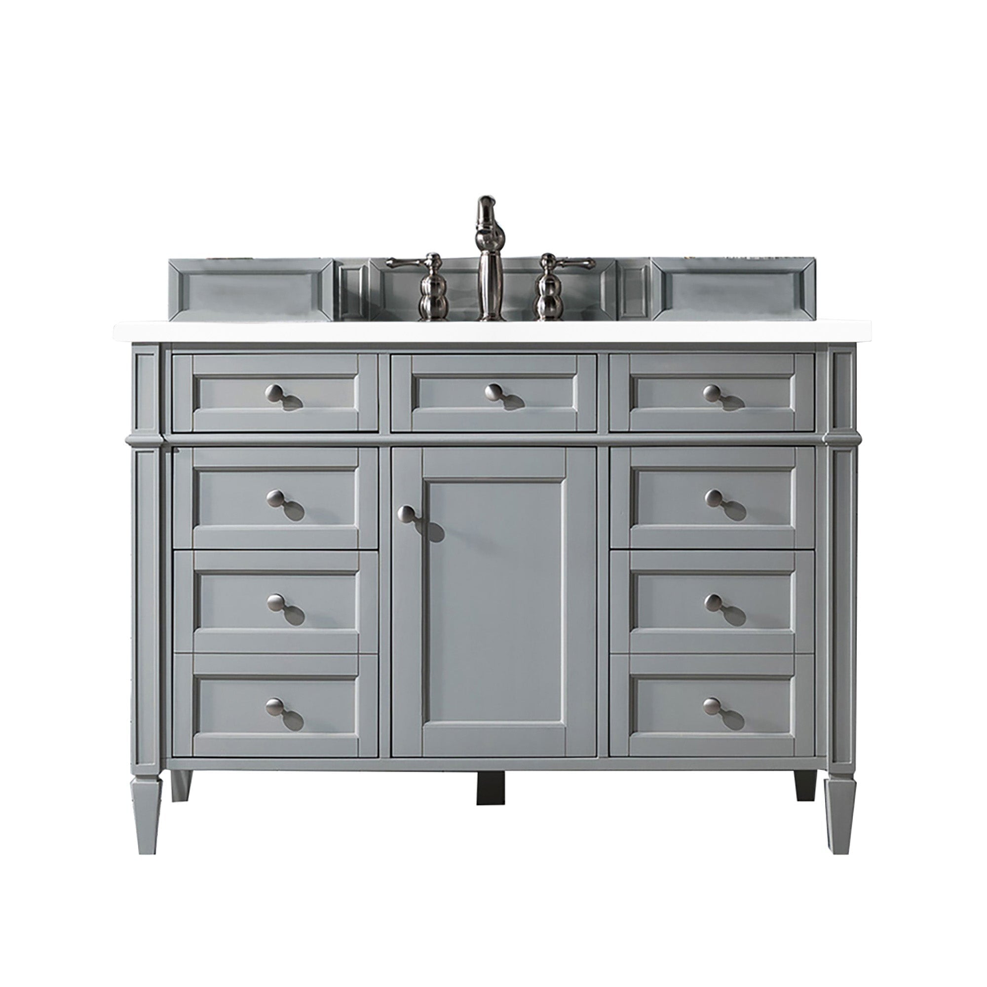 James Martin Vanities - Brittany 48" Single Bathroom Vanity in Urban Gray - 650 - V48 - UGR - 3WZ - Home Luxury USA