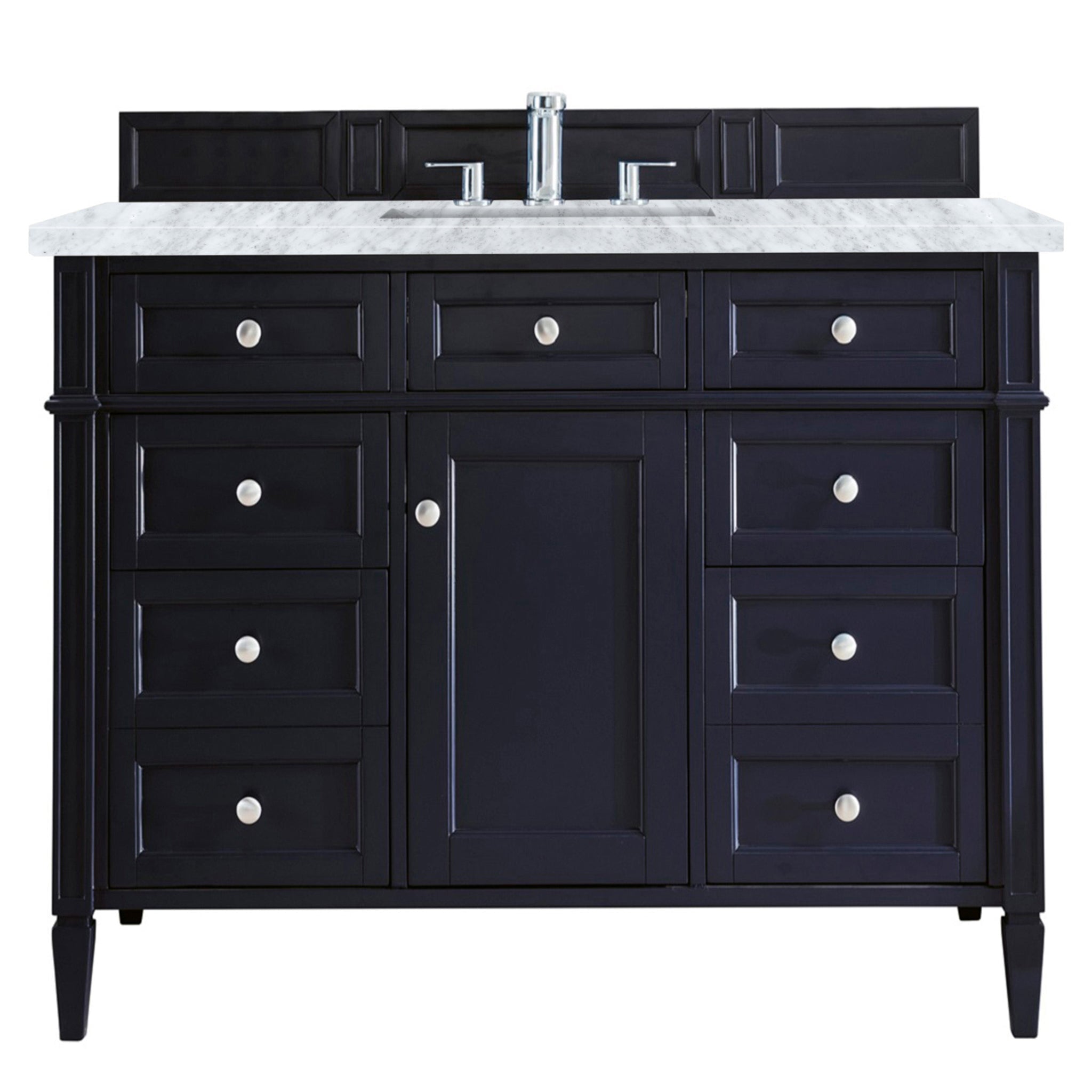 James Martin Vanities - Brittany 48" Single Bathroom Vanity in Victory Blue - 650 - V48 - VBL - 3CAR - Home Luxury USA