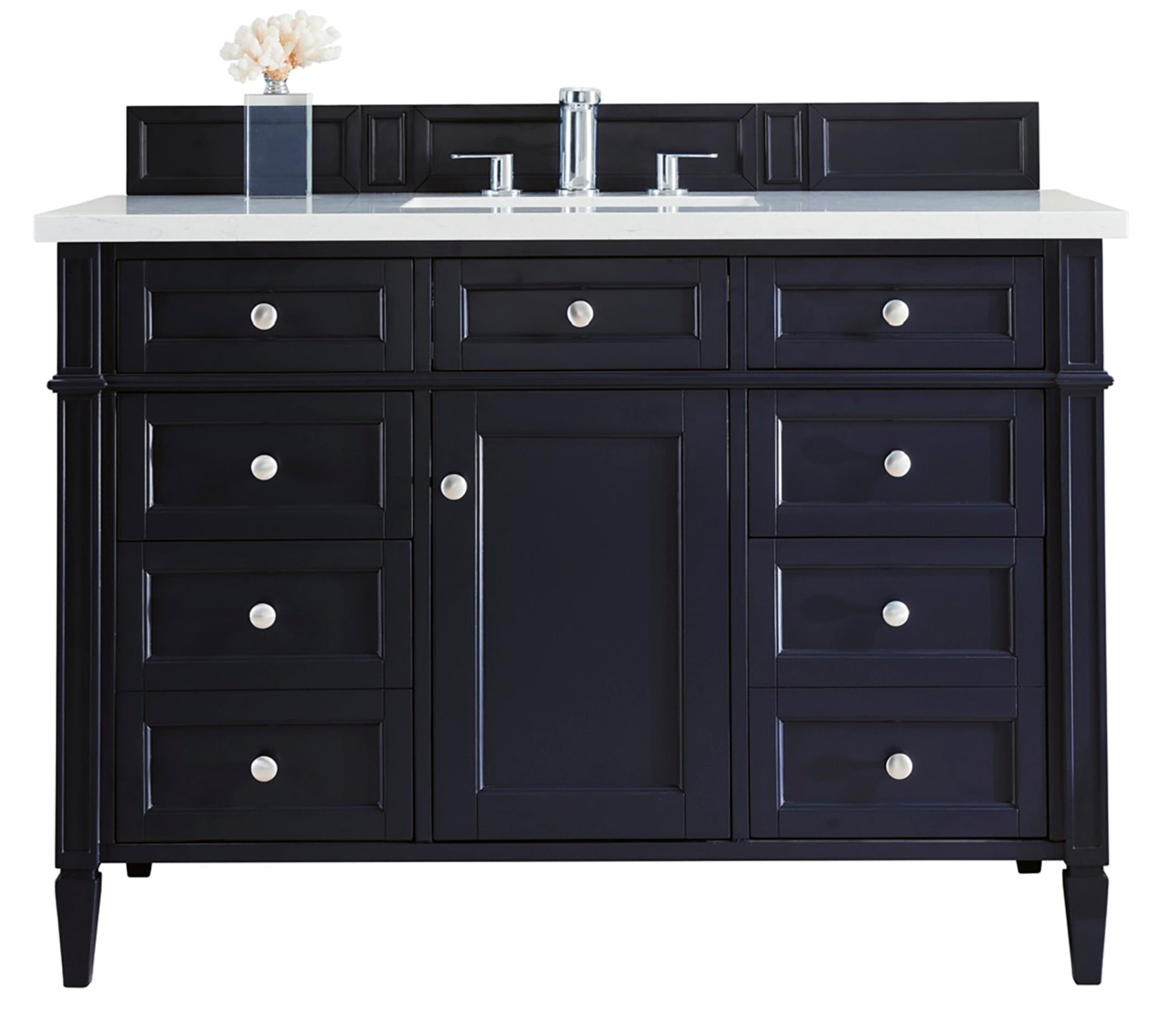 James Martin Vanities - Brittany 48" Single Bathroom Vanity in Victory Blue - 650 - V48 - VBL - 3EJP - Home Luxury USA