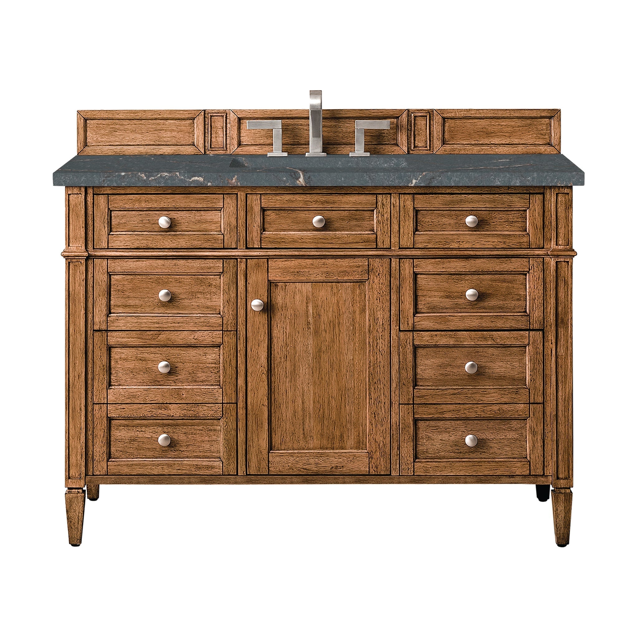 James Martin Vanities - Brittany 48" Single Vanity Cabinet in Saddle Brown - 650 - V48 - SBR - 3PBL - Home Luxury USA