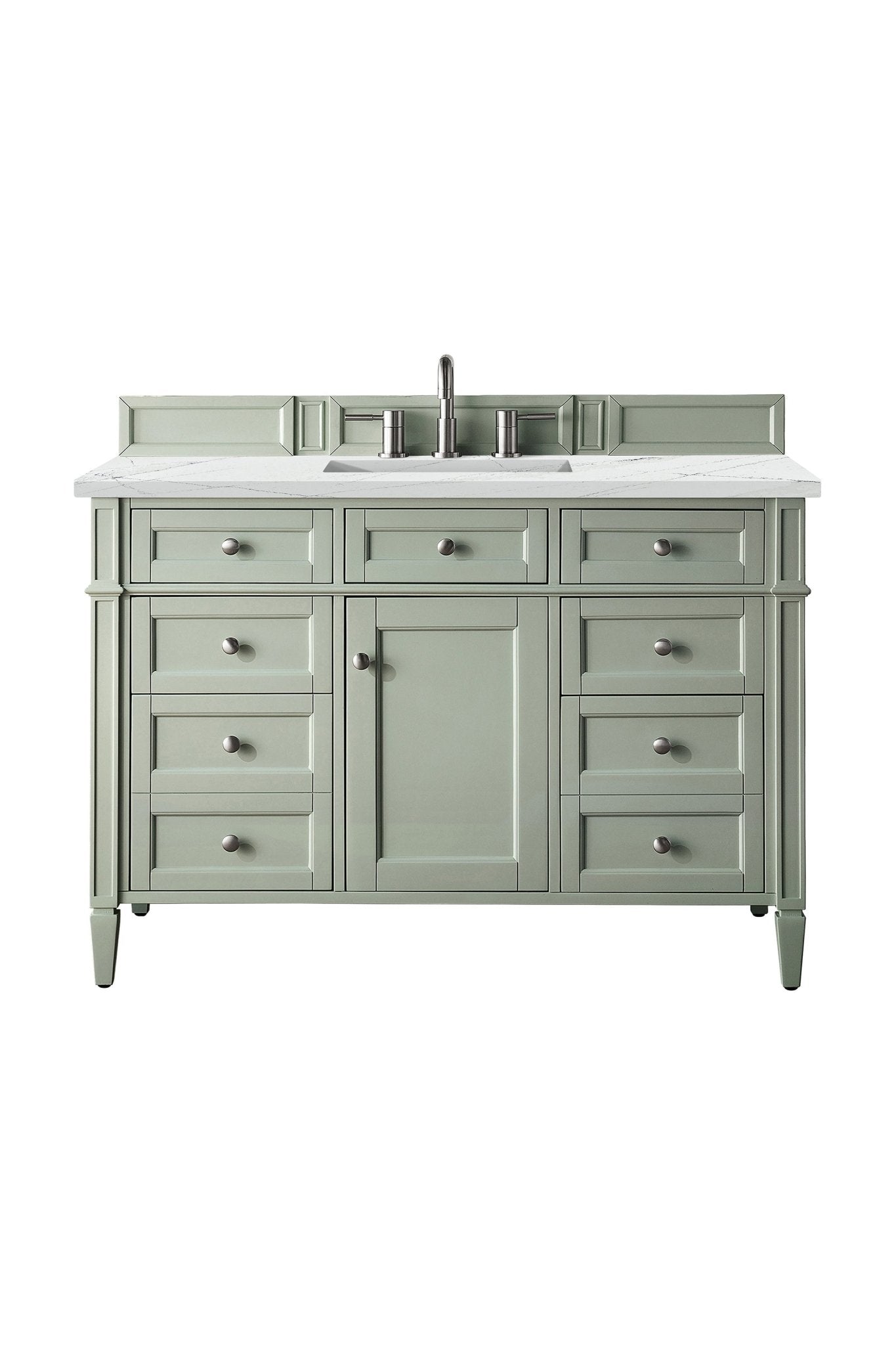 James Martin Vanities - Brittany 48" Single Vanity Cabinet in Sage Green - 650 - V48 - SGR - 3ENC - Home Luxury USA