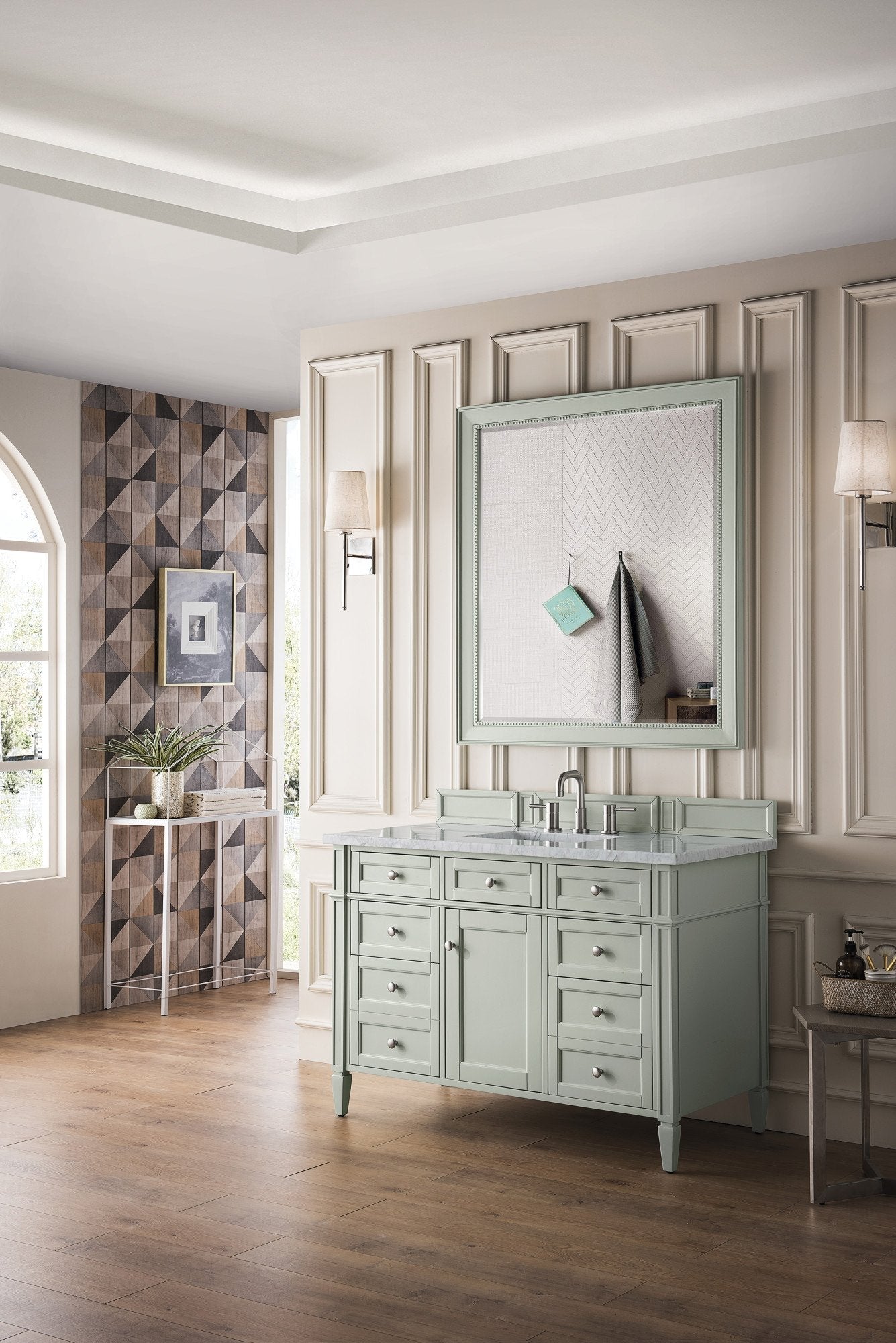 James Martin Vanities - Brittany 48" Single Vanity Cabinet in Sage Green - 650 - V48 - SGR - Home Luxury USA