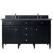 James Martin Vanities - Brittany 60" Double Bathroom Vanity in Black Onyx - 650 - V60D - BKO - 3CSP - Home Luxury USA