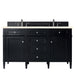 James Martin Vanities - Brittany 60" Double Bathroom Vanity in Black Onyx - 650 - V60D - BKO - 3EMR - Home Luxury USA