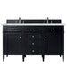 James Martin Vanities - Brittany 60" Double Bathroom Vanity in Black Onyx - 650 - V60D - BKO - 3ENC - Home Luxury USA