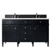 James Martin Vanities - Brittany 60" Double Bathroom Vanity in Black Onyx - 650 - V60D - BKO - 3ESR - Home Luxury USA