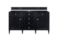 James Martin Vanities - Brittany 60" Double Bathroom Vanity in Black Onyx - 650 - V60D - BKO - Home Luxury USA