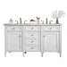 James Martin Vanities - Brittany 60" Double Bathroom Vanity in Bright White - 655 - V60D - BW - 3AF - Home Luxury USA