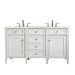 James Martin Vanities - Brittany 60" Double Bathroom Vanity in Bright White - 655 - V60D - BW - 3EJP - Home Luxury USA