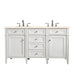 James Martin Vanities - Brittany 60" Double Bathroom Vanity in Bright White - 655 - V60D - BW - 3EMR - Home Luxury USA