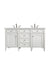 James Martin Vanities - Brittany 60" Double Bathroom Vanity in Bright White - 655 - V60D - BW - 3ENC - Home Luxury USA