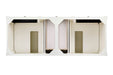 James Martin Vanities - Brittany 60" Double Bathroom Vanity in Bright White - 655 - V60D - BW - 3WZ - Home Luxury USA