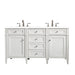 James Martin Vanities - Brittany 60" Double Bathroom Vanity in Bright White - 655 - V60D - BW - 3WZ - Home Luxury USA