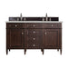 James Martin Vanities - Brittany 60" Double Bathroom Vanity in Burnished Mahogany - 650 - V60D - BNM - 3LDL - Home Luxury USA