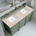 James Martin Vanities - Brittany 60" Double Bathroom Vanity in Smokey Celadon - 650 - V60D - SC - 3EMR - Home Luxury USA