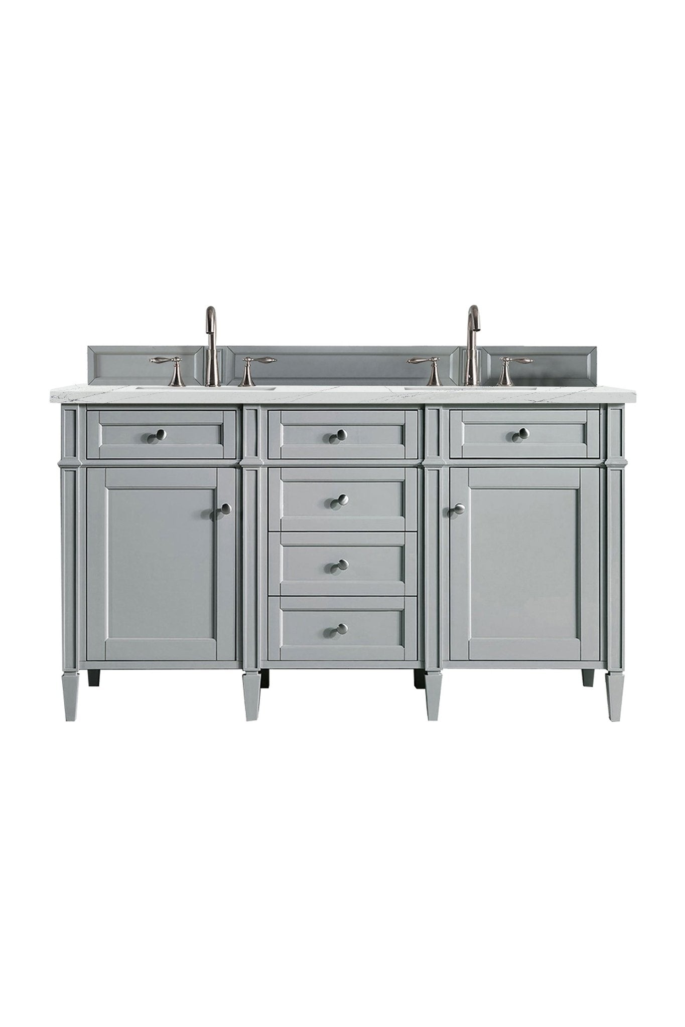 James Martin Vanities - Brittany 60" Double Bathroom Vanity in Urban Gray - 650 - V60D - UGR - 3ENC - Home Luxury USA