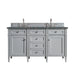 James Martin Vanities - Brittany 60" Double Bathroom Vanity in Urban Gray - 650 - V60D - UGR - 3PBL - Home Luxury USA