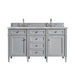 James Martin Vanities - Brittany 60" Double Bathroom Vanity in Urban Gray - 650 - V60D - UGR - 3VSL - Home Luxury USA