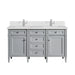 James Martin Vanities - Brittany 60" Double Bathroom Vanity in Urban Gray - 650 - V60D - UGR - 3WZ - Home Luxury USA