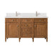 James Martin Vanities - Brittany 60" Double Vanity Cabinet in Saddle Brown - 650 - V60D - SBR - 1WZ - Home Luxury USA