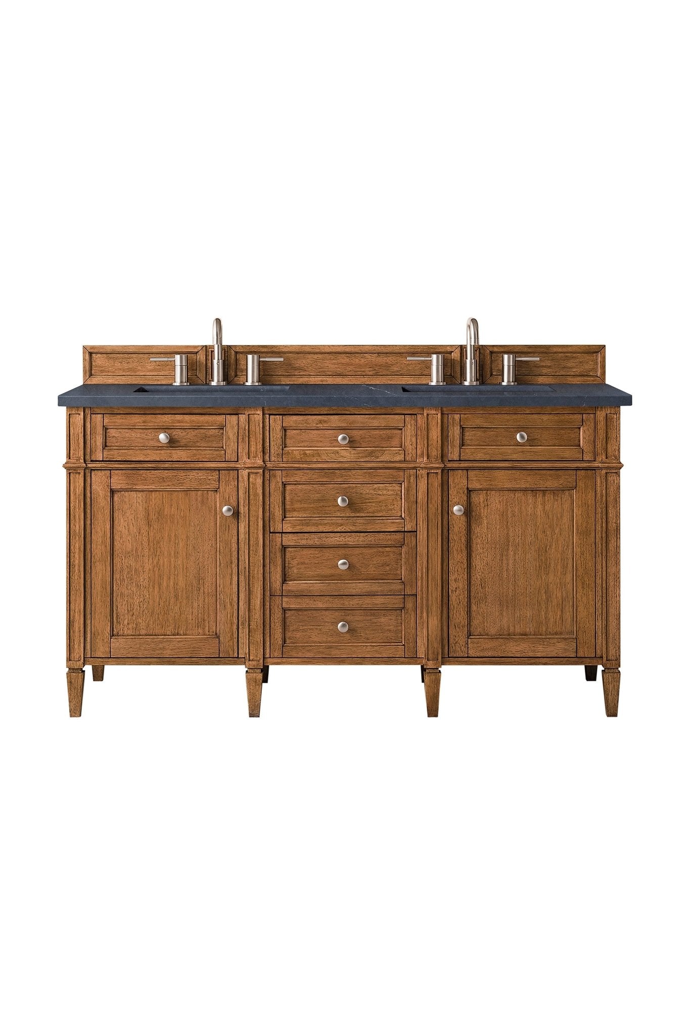 James Martin Vanities - Brittany 60" Double Vanity Cabinet in Saddle Brown - 650 - V60D - SBR - 3CSP - Home Luxury USA