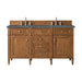 James Martin Vanities - Brittany 60" Double Vanity Cabinet in Saddle Brown - 650 - V60D - SBR - 3PBL - Home Luxury USA