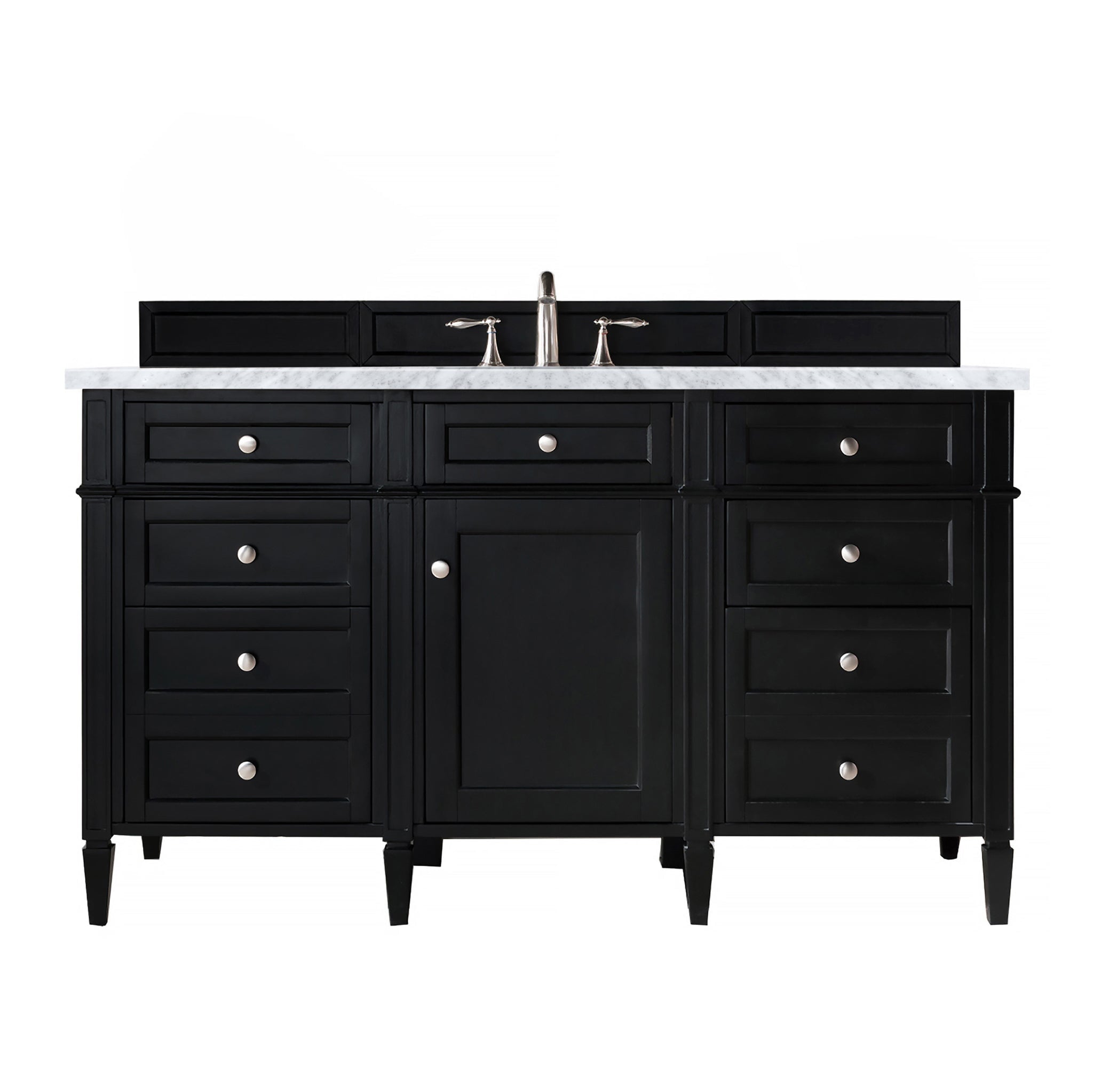 James Martin Vanities - Brittany 60" Single Bathroom Vanity in Black Onyx - 650 - V60S - BKO - 3AF - Home Luxury USA