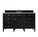 James Martin Vanities - Brittany 60" Single Bathroom Vanity in Black Onyx - 650 - V60S - BKO - 3ESR - Home Luxury USA