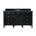 James Martin Vanities - Brittany 60" Single Bathroom Vanity in Black Onyx - 650 - V60S - BKO - 3PBL - Home Luxury USA