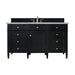 James Martin Vanities - Brittany 60" Single Bathroom Vanity in Black Onyx - 650 - V60S - BKO - 3VSL - Home Luxury USA