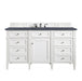 James Martin Vanities - Brittany 60" Single Bathroom Vanity in Bright White - 655 - V60s - BW - 3CSP - Home Luxury USA