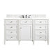 James Martin Vanities - Brittany 60" Single Bathroom Vanity in Bright White - 655 - V60s - BW - 3WZ - Home Luxury USA