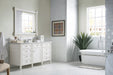 James Martin Vanities - Brittany 60" Single Bathroom Vanity in Bright White - 655 - V60s - BW - Home Luxury USA