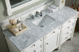 James Martin Vanities - Brittany 60" Single Bathroom Vanity in Bright White - 655 - V60s - BW - Home Luxury USA