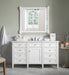 James Martin Vanities - Brittany 60" Single Bathroom Vanity in Bright White - 655 - V60s - BW - Home Luxury USA