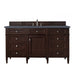 James Martin Vanities - Brittany 60" Single Bathroom Vanity in Burnished Mahogany - 650 - V60s - BNM - 3CSP - Home Luxury USA