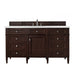 James Martin Vanities - Brittany 60" Single Bathroom Vanity in Burnished Mahogany - 650 - V60s - BNM - 3EJP - Home Luxury USA