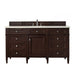 James Martin Vanities - Brittany 60" Single Bathroom Vanity in Burnished Mahogany - 650 - V60s - BNM - 3EMR - Home Luxury USA