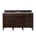 James Martin Vanities - Brittany 60" Single Bathroom Vanity in Burnished Mahogany - 650 - V60s - BNM - 3ESR - Home Luxury USA