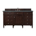 James Martin Vanities - Brittany 60" Single Bathroom Vanity in Burnished Mahogany - 650 - V60S - BNM - 3PBL - Home Luxury USA