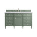 James Martin Vanities - Brittany 60" Single Bathroom Vanity in Smokey Celadon - 650 - V60S - SC - Home Luxury USA