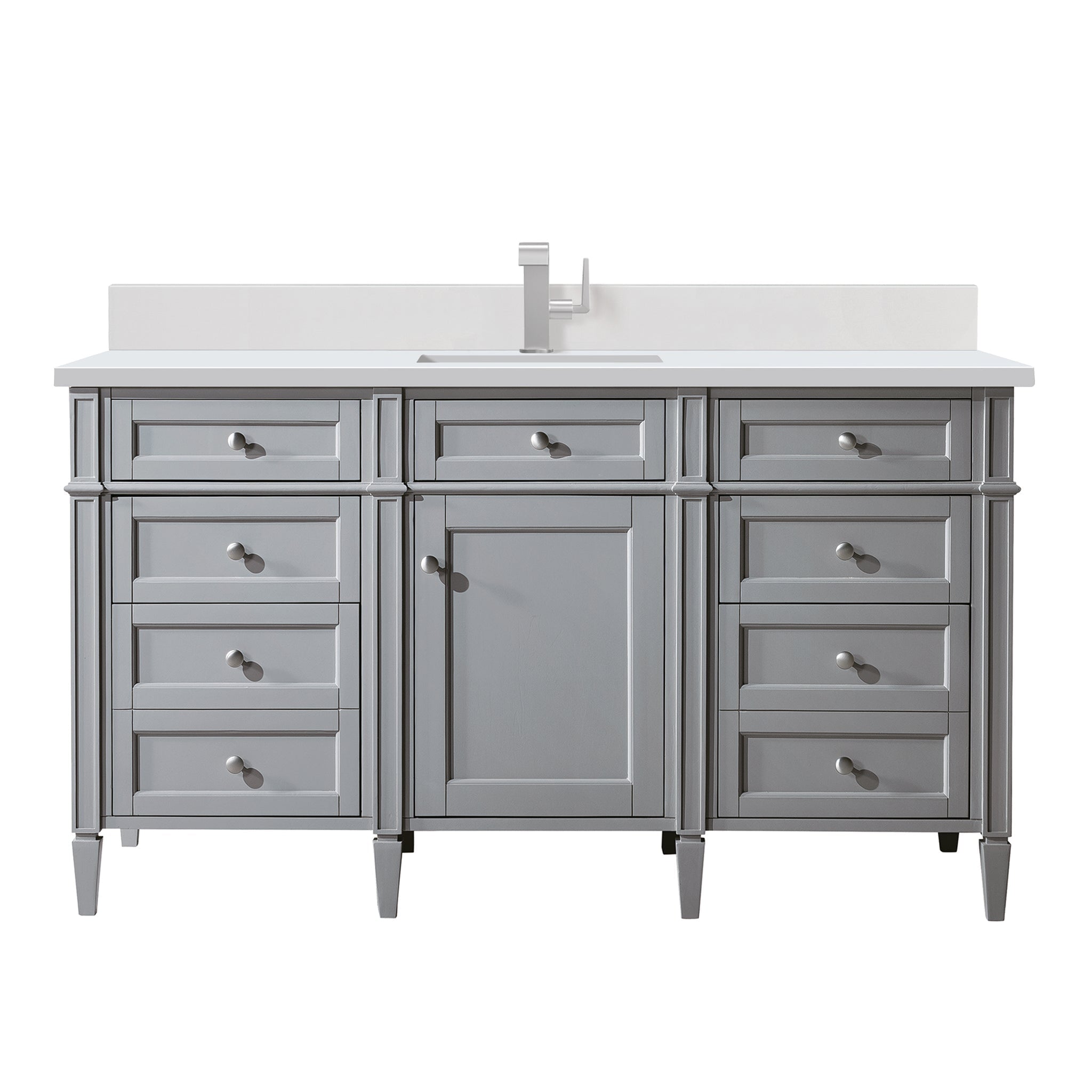 James Martin Vanities - Brittany 60" Single Bathroom Vanity in Urban Gray - 650 - V60S - UGR - 1WZ - Home Luxury USA