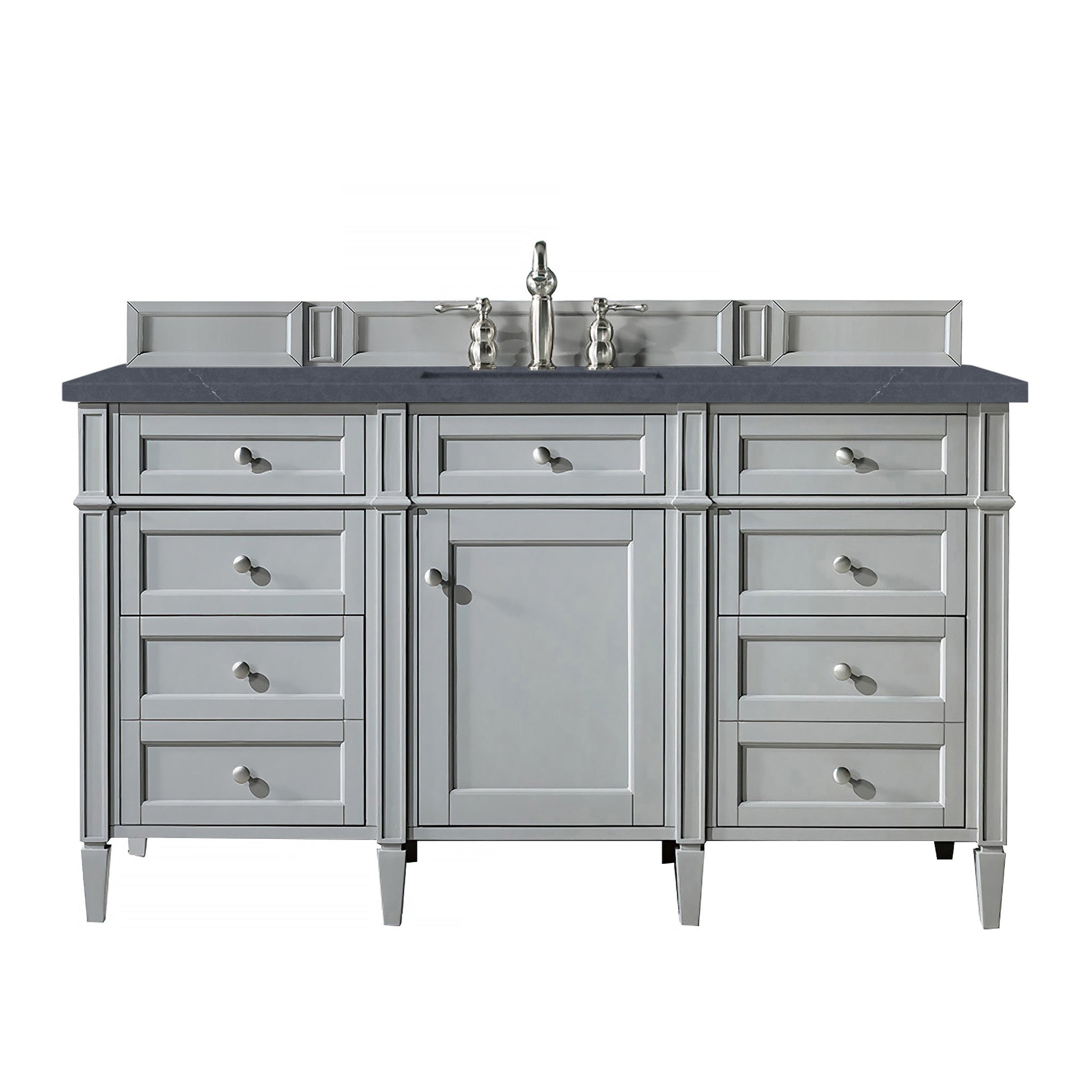 James Martin Vanities - Brittany 60" Single Bathroom Vanity in Urban Gray - 650 - V60s - UGR - 3CSP - Home Luxury USA